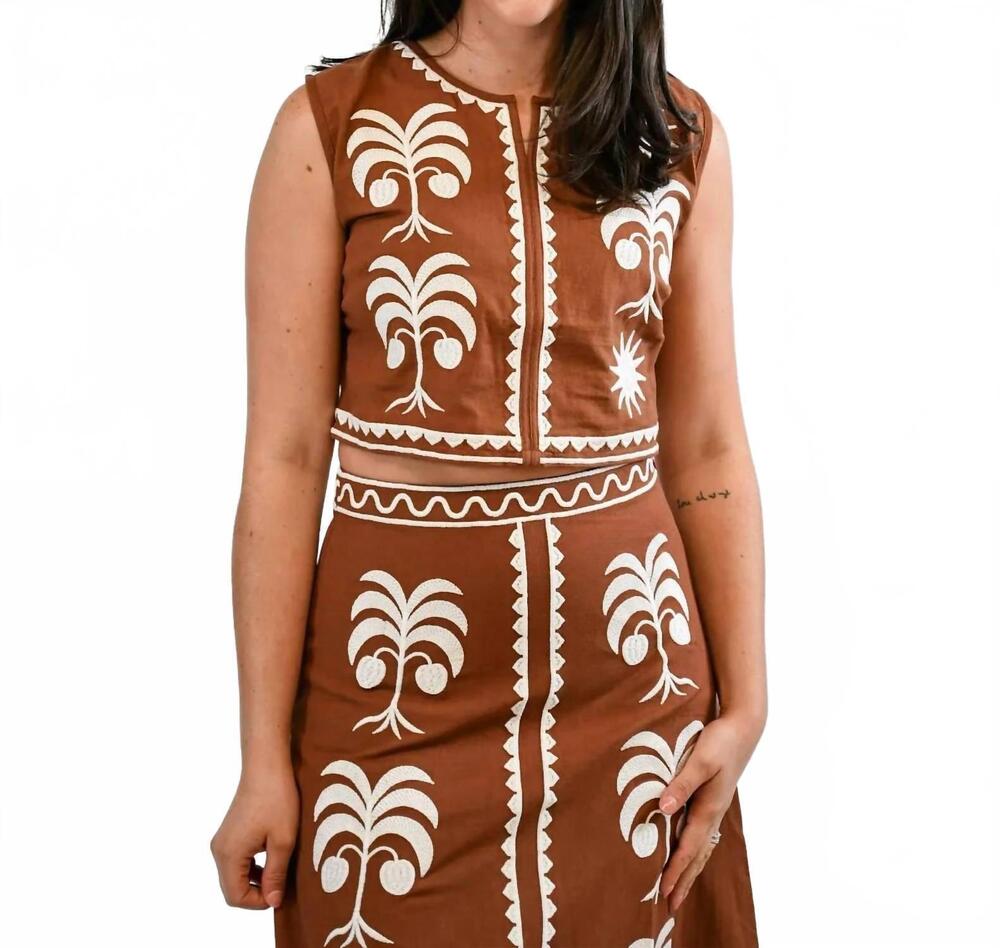 NEW VICTORIA DUNN maura blouse in copper grove